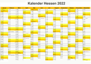 Feiertagen 2022 Hessen