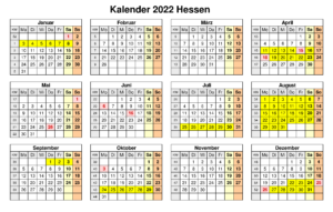Sommerferien 2022 Hessen PDF