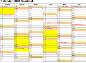 Sommerferien 2020 Saarland PDF