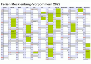 Sommerferien 2022 Mecklenburg-Vorpommern PDF