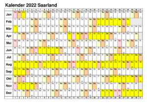 Sommerferien 2022 Saarland PDF