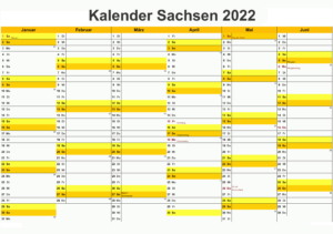 Sommerferien 2022 Sachsen PDF