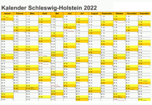 Sommerferien 2022 Schleswig-Holstein PDF