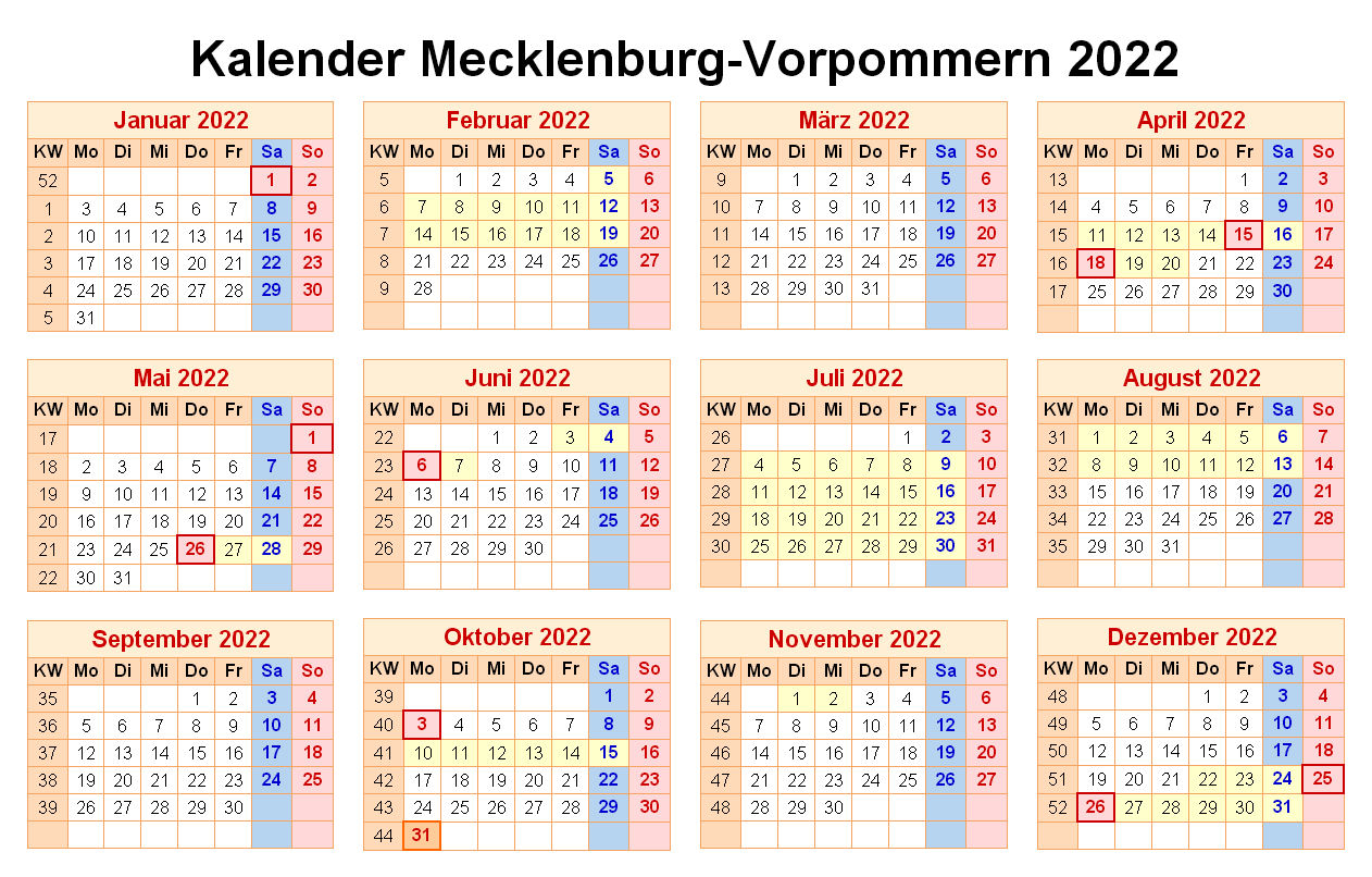 Wann Sind Die Sommerferien Mecklenburg-Vorpommern 2022?