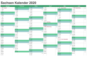Sommerferien 2020 Sachsen PDF