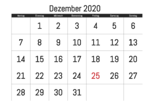 Dezember 2021 Kalender Ausdrucken