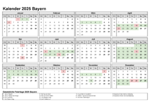 Feiertagen 2025 Bayern Kalender