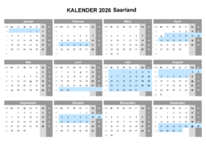Sommerferien 2026 Saarland PDF